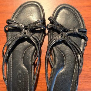 Tod's Black Sandal Size 5.5.